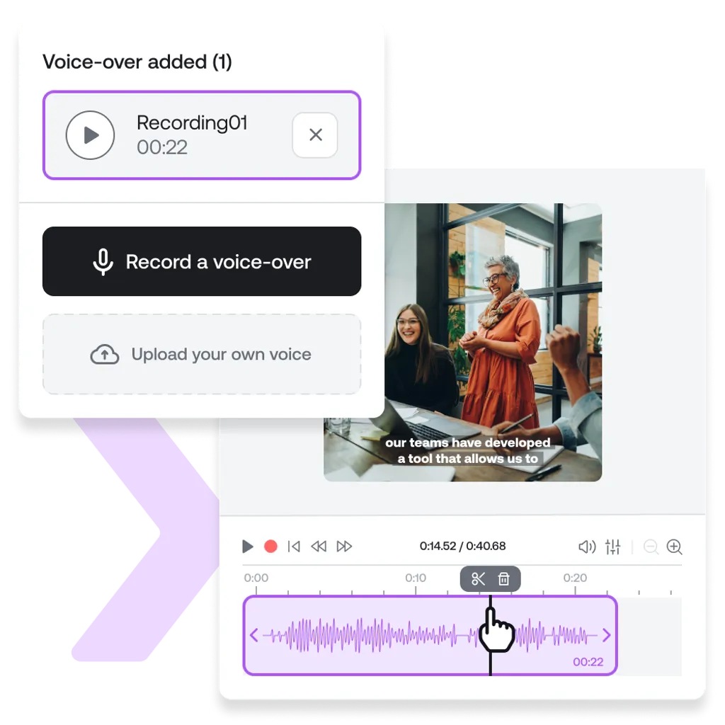 Add Voice-over to your Videos, in Minutes