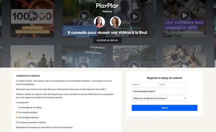 Webinars pour l'inbound marketing