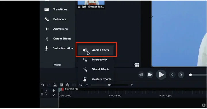 software to add audio effects in your video