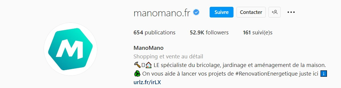 Ajouter un appel à l'action en bio Insta