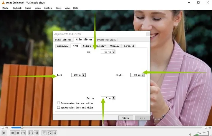 How to crop a video on VLC