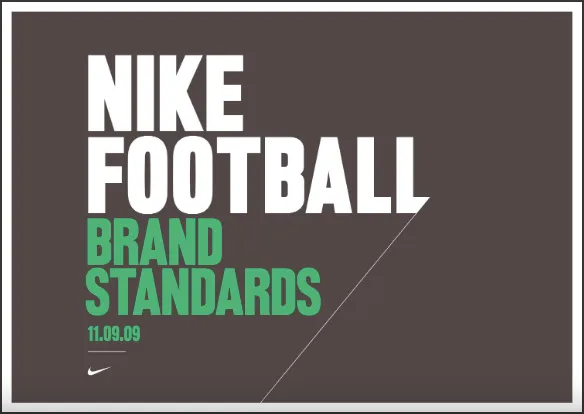 Exemple brand book Nike football