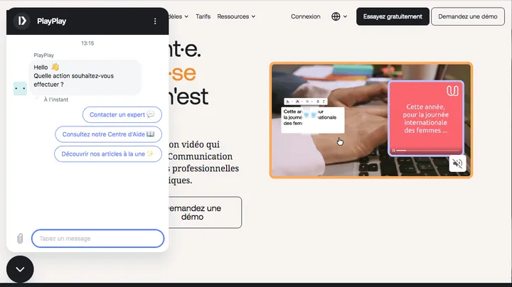 Exemples d’IA conversationnelle avec PlayPlay