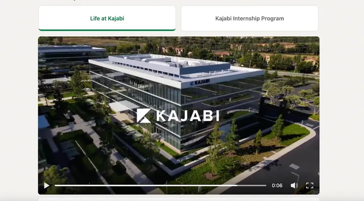 Kajabi Employer Branding Example