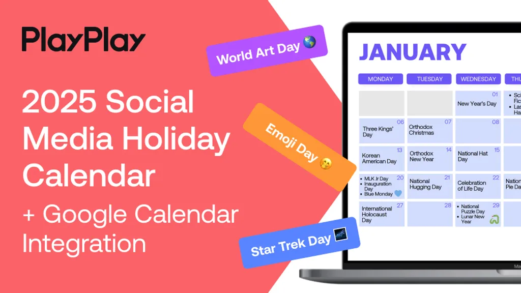 2025 Social Media Calendar