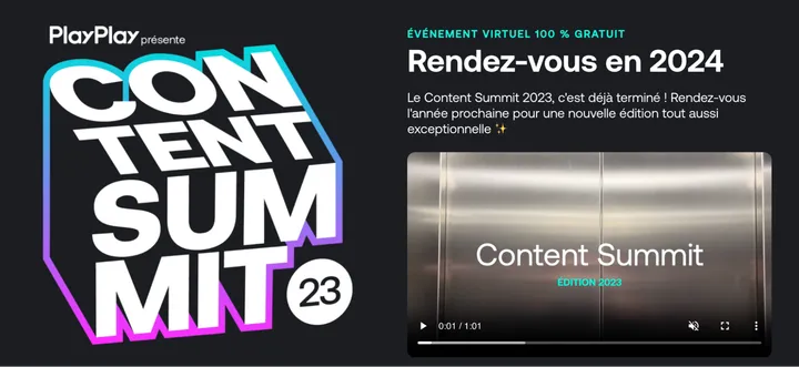 Content Summit de PlayPlay