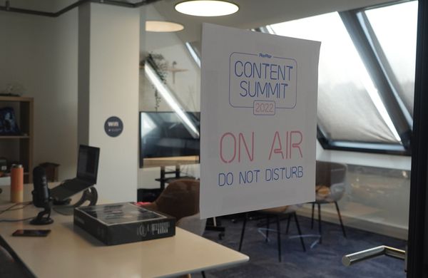 Behind the scene of the Content Summit