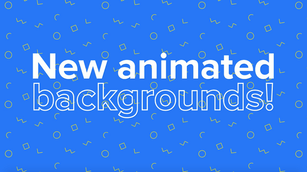Customize your playplays with new animated video backgrounds