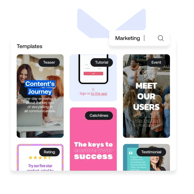 Fully-Customizable and Engaging Social Media Video Templates